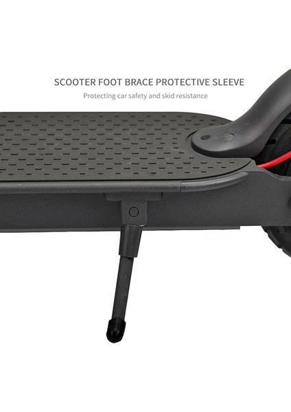 Ξ Ny Ue Zhang Es2 Es4 M365 / M365 Pro Elektrikli Scooter Için 2 Adet Ayak Desteği Kapak Silikon Kol, Siyah (Yurt Dışından)