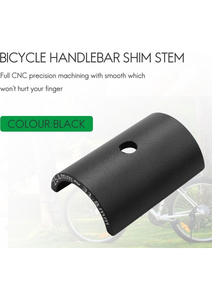 Ξ Ny Ue Zhang Bisiklet Gidon Bar Shim Spacer Kök Redüktör Boyutu Azaltma Burç Kolu 25.4mm - 31.8mm Bar Delik Adaptörü Siyah (Yurt Dışından)