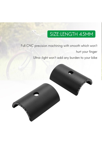Ξ Ny Ue Zhang Bisiklet Gidon Bar Shim Spacer Kök Redüktör Boyutu Azaltma Burç Kolu 25.4mm - 31.8mm Bar Delik Adaptörü Siyah (Yurt Dışından)