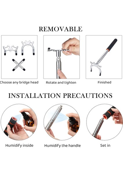 Ξ Ny Ue Zhang Geri Çekilebilir Bilardo Istakası Köprü 3 Adet Çıkarılabilir Pirinç Köprü Kafa Bilardo Masası Bilardo Isteka Aksesuarları, Gümüş (Yurt Dışından) indirimleri