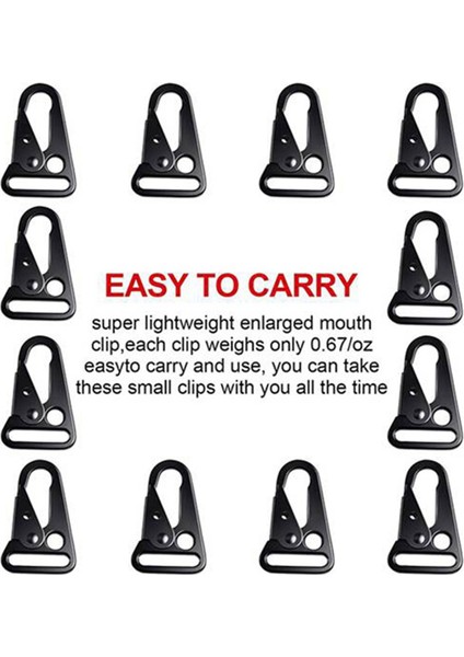 Ξ Ny Ue Zhang 30 Adet Genişletilmiş Ağız Klip Sling Toka Olecranon Kanca Sling Açık Havada Çanta Sırt Çantası, Karabina Anahtarlık Yaylı Kancalar (Yurt Dışından) modelleri