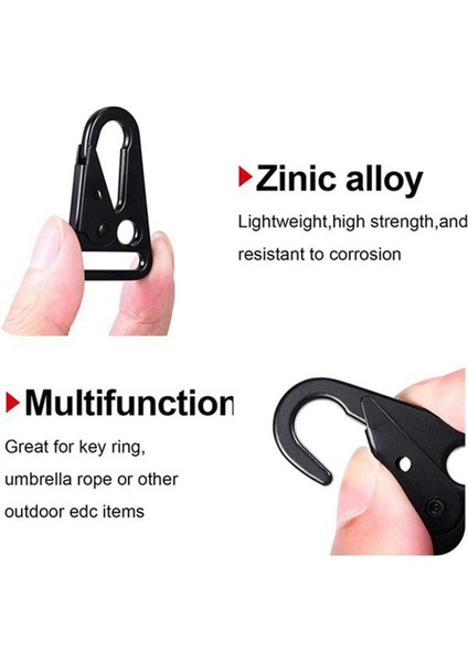 Ξ Ny Ue Zhang 30 Adet Genişletilmiş Ağız Klip Sling Toka Olecranon Kanca Sling Açık Havada Çanta Sırt Çantası, Karabina Anahtarlık Yaylı Kancalar (Yurt Dışından) fırsatları