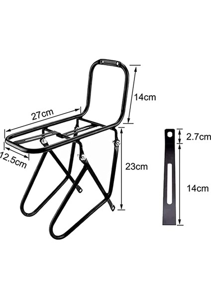 Ξ Ny Ue Zhang Bisiklet Ön Raf, Alüminyum Alaşımlı Bagaj Touring Taşıyıcı Rafları 15 kg Kapasiteli Dağ Yol Bisikleti Pannier Rafı (Yurt Dışından)