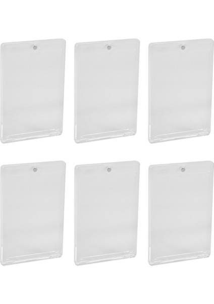 Ξ Ny Ue Zhang Ticaret Kartı Için 6 Adet Manyetik Kart Tutucu Kılıfı - 35PT Mıknatıslı Üst Yükleyiciler Kart Koruyuculu Beyzbol Kart Sahibi (Yurt Dışından) indirimleri