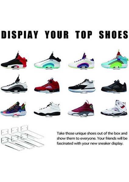 Ξ Ny Ue Zhang Paket Yüzen Ayakkabı Sergisi, Raflar Duvara Montaj Sneaker Koleksiyonu Veya Ayakkabı Kutusu Için Levitating Ayakkabı Teşhir Standı (Yurt Dışından)