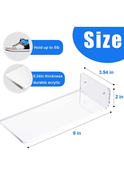 Ξ Ny Ue Zhang Paket Yüzen Ayakkabı Sergisi, Raflar Duvara Montaj Sneaker Koleksiyonu Veya Ayakkabı Kutusu Için Levitating Ayakkabı Teşhir Standı (Yurt Dışından)