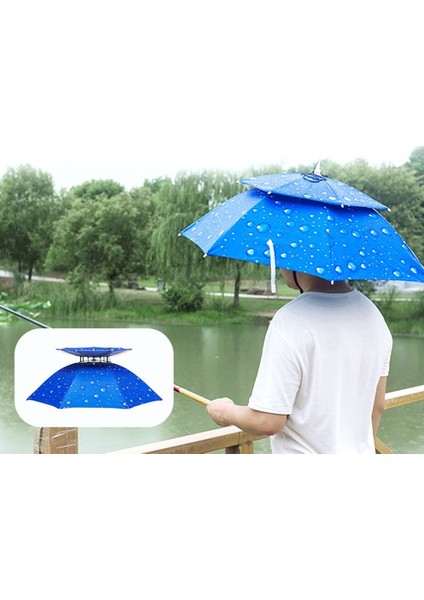 Ξ Ny Ue Zhang Çift Katmanlı Rüzgar Geçirmez Şemsiye Tepegöz Şemsiye Balıkçılık Şemsiye Kamp Şapkalar Kap Güneş Koruyucu Gölge Şemsiye (Yurt Dışından) fırsatları