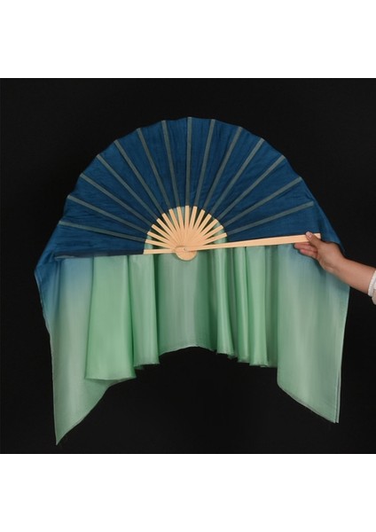 Ξ Ny Ue Zhang 1 Çift Yetişkinler Klasik Dans Yelpazesi Peçe 100% Gerçek Ipek Dansçı Performans Sahne Akışlı El Boyası Katlanabilir Dans Fanı (Yurt Dışından)