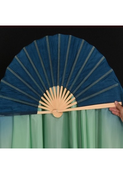Ξ Ny Ue Zhang 1 Çift Yetişkinler Klasik Dans Yelpazesi Peçe 100% Gerçek Ipek Dansçı Performans Sahne Akışlı El Boyası Katlanabilir Dans Fanı (Yurt Dışından)