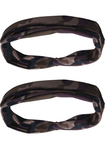 Ξ Ny Ue Zhang 2x Spor Salonu Spor Emici Spor Ter Bandı Elastik Ter Bandı Erkekler ve Kadınlar Için Yoga Saç Bantları Ter Bantları - Kamuflaj (Yurt Dışından)