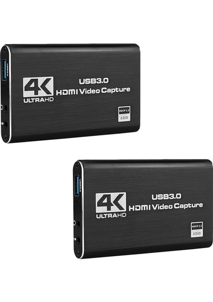 Ξ Ny Ue Zhang 2x Video Yakalama Kartı 4K Ekran Kaydı Usb3.0 1080P 60FPS Oyun Yakalama Cihazı (Yurt Dışından)