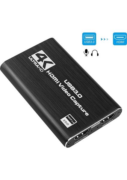 Ξ Ny Ue Zhang 2x Video Yakalama Kartı 4K Ekran Kaydı Usb3.0 1080P 60FPS Oyun Yakalama Cihazı (Yurt Dışından)