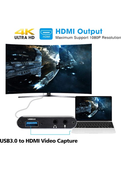 Ξ Ny Ue Zhang 2x Video Yakalama Kartı 4K Ekran Kaydı Usb3.0 1080P 60FPS Oyun Yakalama Cihazı (Yurt Dışından)