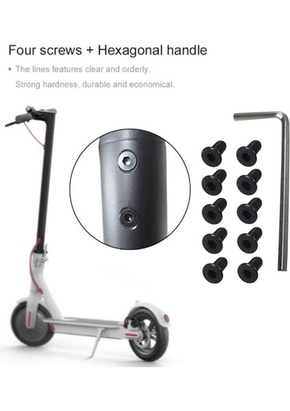 Ξ Ny Ue Zhang 20 Adet Scooter Gidon Ön Çatal Boru Vidaları Altıgen Saplı Yedek Parça Kitleri M365 Es2 (Yurt Dışından) fırsatları