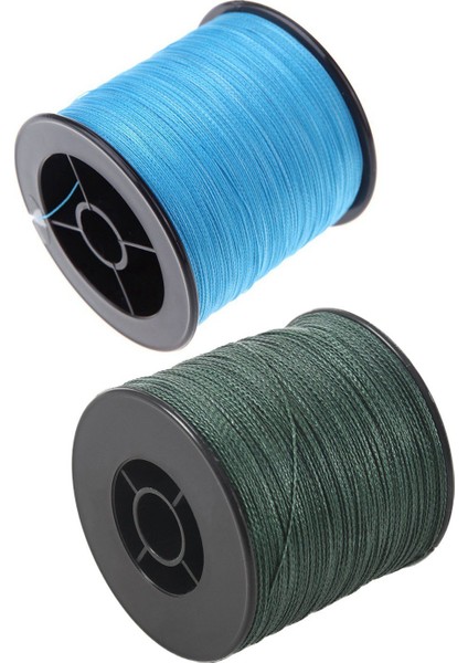 Ξ Ny Ue Zhang 500 M 30 Lb 0.26MM Olta Mukavemetli Pe Örgülü 4 Tel Mavi ve 100LB 0.5mm Koyu Yeşil (Yurt Dışından)