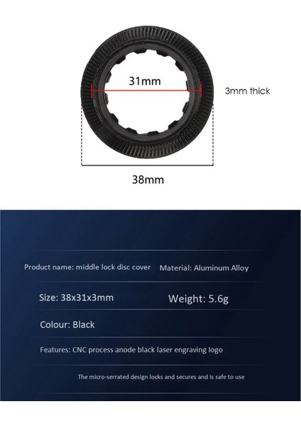 Ξ Ny Ue Zhang 2 Adet Centerlock Rotor Adaptörü Bisiklet Merkezi Kilit Disk Kapağı Bisiklet Parçaları Için Alüminyum Alaşım Kiti (Yurt Dışından) modelleri
