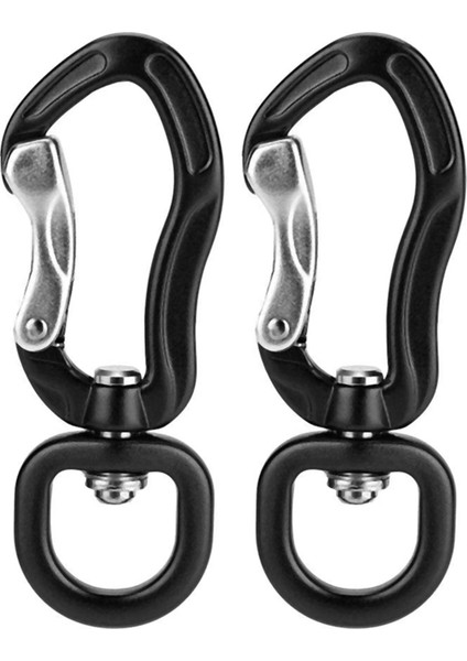 Ξ Ny Ue Zhang 2x 360 ° Döner Döner Karabina Klipsi, Açık Kamp Yürüyüş Için Çok Fonksiyonlu Alüminyum Alaşımlı Karabina D Toka (Yurt Dışından)