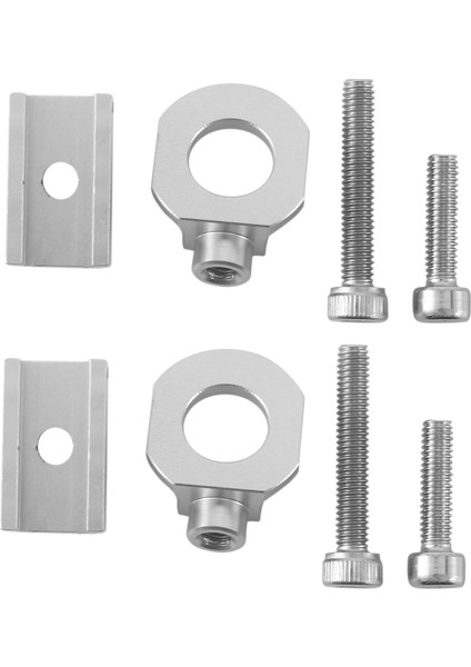 Ξ Ny Ue Zhang 2x Bisiklet Zincir Gergi Ayarlayıcı Alüminyum Alaşımlı Bisiklet Bağlantı Elemanı Cıvatası Tek Hız Bisiklet Cıvatası Vida Gümüş (Yurt Dışından)