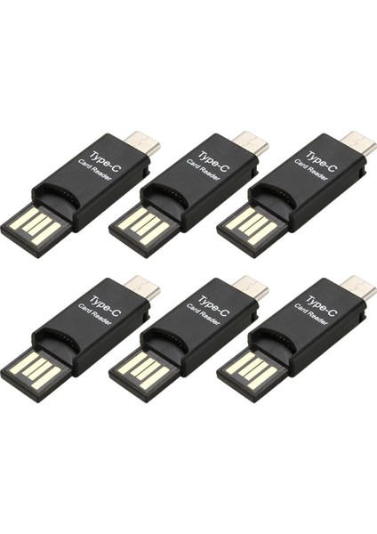 Ξ Ny Ue Zhang Pc Cep Telefonu Için 6x USB 3.1 Tip C Usb-C - Mikro Sd Tf Kart Okuyucu Adaptörü (Yurt Dışından)