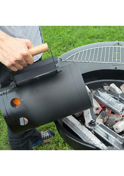 Ξ Ny Ue Zhang Açık Barbekü Raf Araçları Açık Mutfak Barbekü Yangın Baca Kovası Hızlı Kömür Ateşleme Varil Karbon Fırını (Yurt Dışından) modelleri