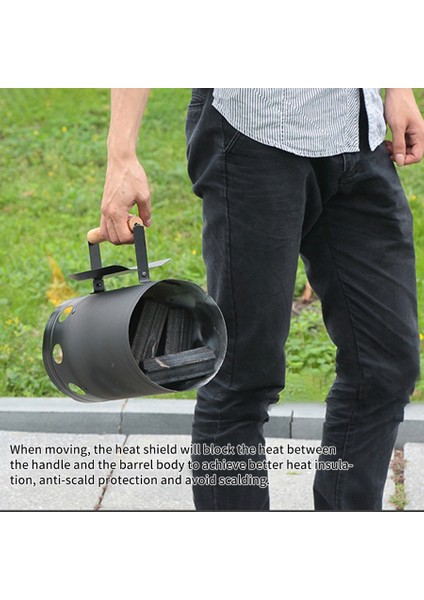 Ξ Ny Ue Zhang Açık Barbekü Raf Araçları Açık Mutfak Barbekü Yangın Baca Kovası Hızlı Kömür Ateşleme Varil Karbon Fırını (Yurt Dışından) indirimleri