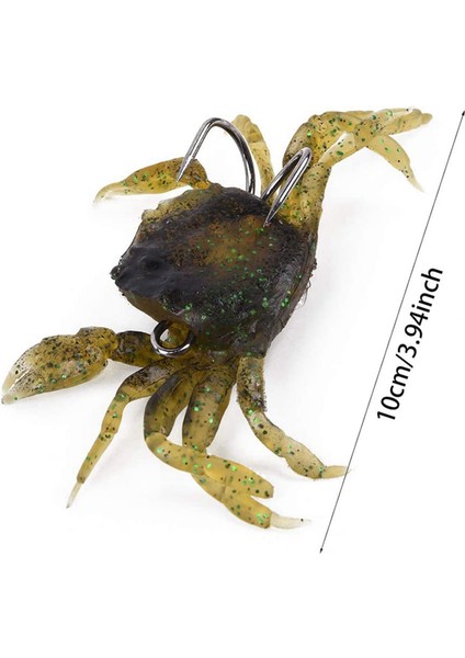 Ξ Ny Ue Zhang Parça Yengeç Balıkçılık Cazibesi Kiti, Simüle Yengeç Yemleri Yapay Balık Lures Keskin Kanca ile Mücadele, 3D Yumuşak Deniz Crankbaits (Yurt Dışından) modelleri