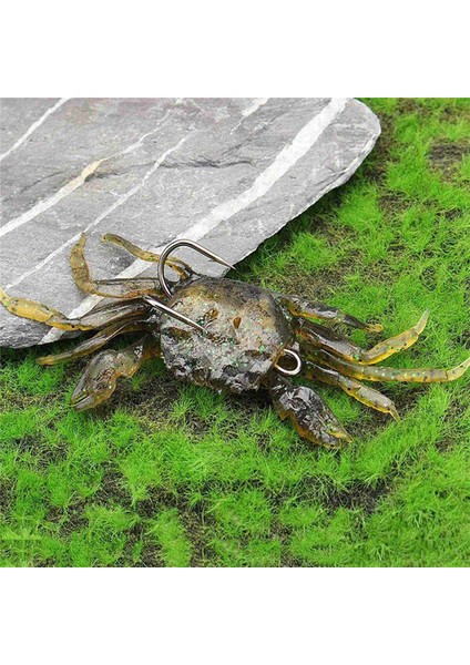 Ξ Ny Ue Zhang Parça Yengeç Balıkçılık Cazibesi Kiti, Simüle Yengeç Yemleri Yapay Balık Lures Keskin Kanca ile Mücadele, 3D Yumuşak Deniz Crankbaits (Yurt Dışından) fırsatları