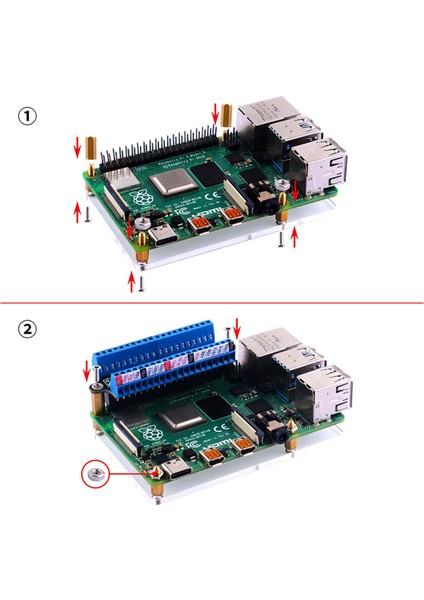 Ξ Ny Ue Zhang 2x Mini Terminal Kesme Kartı Gpıo Genişletme Kartı Kesme Kartı Için 4b/3b+/3b/2b/1b+/sıfır/sıfır W (Yurt Dışından)