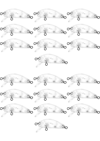 Ξ Ny Ue Zhang 20 Adet Balıkçılık Cazibesi Vücut 5 cm 2.7g Boyasız Crankbait Vib Wobblers Sert Yem Boş Lures (Yurt Dışından)