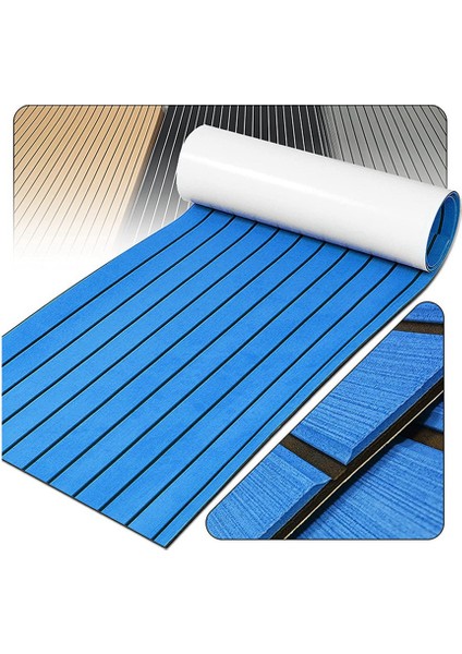Ξ Ny Ue Zhang 2x Köpük Tik Zemin Kaplaması Eva Köpük Deniz Döşeme Sahte Tekne Zemin Kaplaması Levha Aksesuarları Deniz Mavisi 450X2400MM (Yurt Dışından)