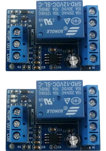 Ξ Ny Ue Zhang 2x 2 In 1 Pompa Su Dökün Otomatik Kontrolör DC12V Sıvı Seviye Sensörü Anahtarı Röle Modülü (Yurt Dışından)