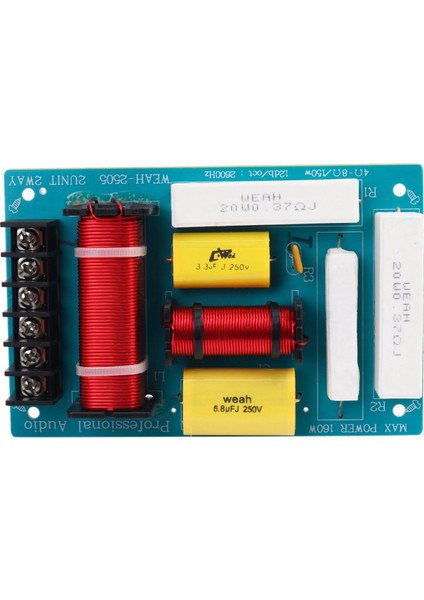 Ξ Ny Ue Zhang 10 Inç Hoparlör Için 5x 200W Hoparlör Geçişi 2 Yollu Yüksek-Düşük 8 Ohm Frekans Bölücü (Yurt Dışından)