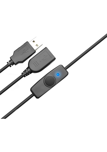 Ξ Ny Ue Zhang 2x Data Sync USB 2.0 Genişletici Kablo USB Uzatma Kablosu Açık Kapalı Anahtarı ile LED Göstergesi Pc Dizüstü USB Fan LED Lamba (Yurt Dışından)