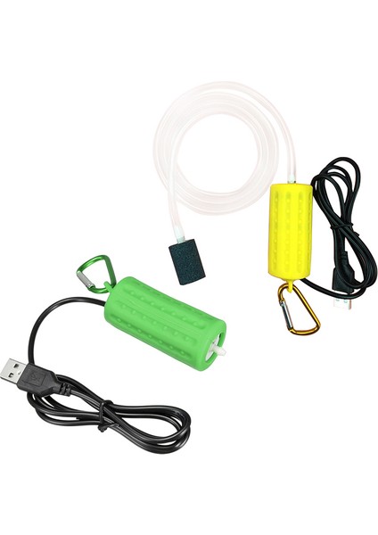 Ξ Ny Ue Zhang Takım USB Mini Havalandırma Pompası Hava Pompası Akvaryum Havalandırıcı Ultra Sessiz Mini Balık Tankı Balıkçılığa Gitmek Oksijen Pompası-Yeşil ve Sarı (Yurt Dışından)