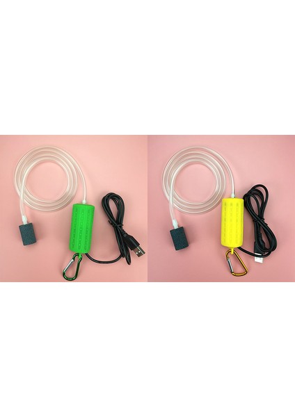 Ξ Ny Ue Zhang Takım USB Mini Havalandırma Pompası Hava Pompası Akvaryum Havalandırıcı Ultra Sessiz Mini Balık Tankı Balıkçılığa Gitmek Oksijen Pompası-Yeşil ve Sarı (Yurt Dışından) fiyatları