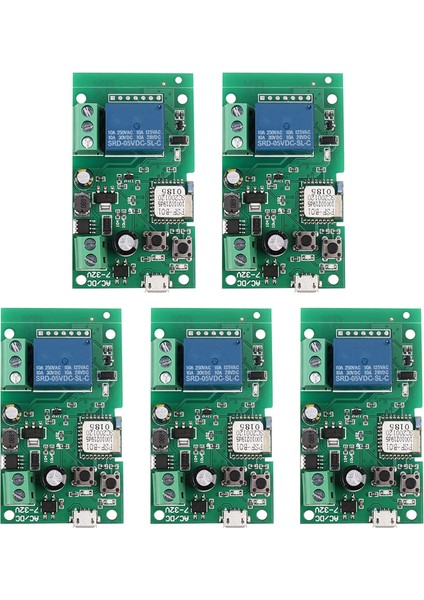 Ξ Ny Ue Zhang 5x Akıllı Wifi Anahtarı Röle Modülü Zamanlayıcı Dc 5V/12V/24V/32V Kablosuz Uzaktan Kumanda Inching/kendinden Kilitleme (Yurt Dışından) fiyatları