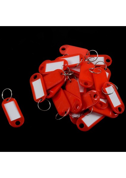 Ξ Ny Ue Zhang 30 Adet Kimlik Etiketli Bagajlar Için Plastik Anahtarlık-Isim Tutucu Plakalı Anahtarlıklar, Renk: Kırmızı (Yurt Dışından) fırsatları