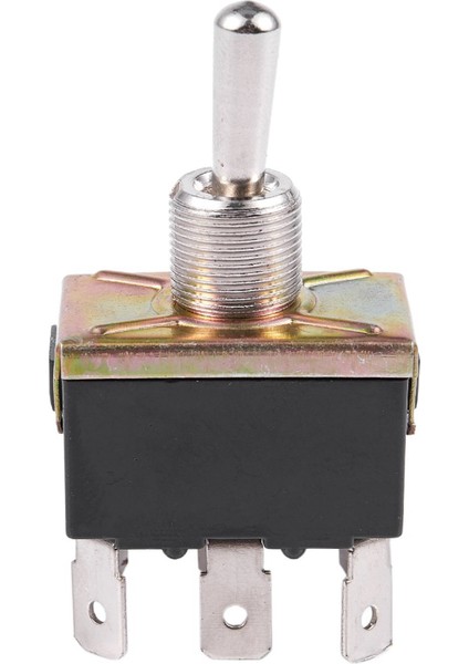 Ξ Ny Ue Zhang 4x Ac 250V/10A 125V/15A Dpdt 3 Pozisyon Açık/kapalı/açık 6 Pinli Geçiş Anahtarı Siyah+Gümüş (Yurt Dışından)
