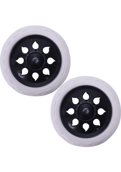 Ξ Ny Ue Zhang 4 Adet Hot Wheel Tasarımlı Araba Bagajı Gezgin Çarkları 15,8 x 3,4 cm - Siyah Beyaz (Yurt Dışından)