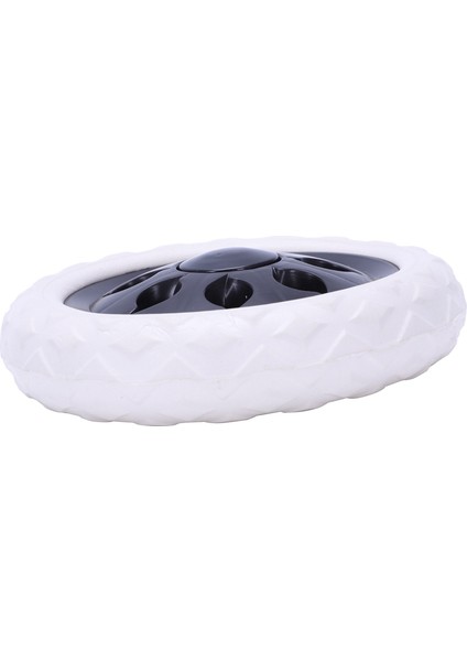 Ξ Ny Ue Zhang 4 Adet Hot Wheel Tasarımlı Araba Bagajı Gezgin Çarkları 15,8 x 3,4 cm - Siyah Beyaz (Yurt Dışından)