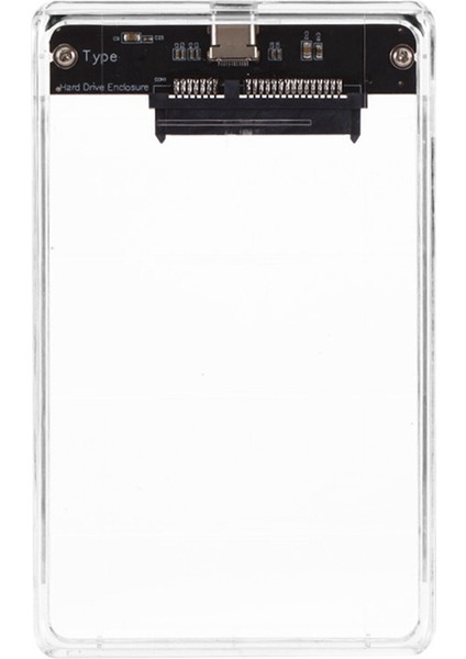 Ξ Ny Ue Zhang 3x Usb3.0/tip-C HDD Muhafazası 2,5 Inç Sabit Disk Kutusu SSD Sata3 - USB 3.0 Şeffaf HDD Kutusu USB C HDD Kutusu 5 Gbps (Yurt Dışından)