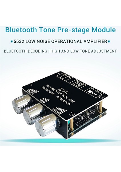 Ξ Ny Ue Zhang 6x Bluetooth 5.0 Dekoder Kartı Çift Kanallı Stereo Düşük Gürültü Yüksek ve Düşük Tonlu Ön Modül Amplifikatör Kartı -Pt1 (Yurt Dışından)