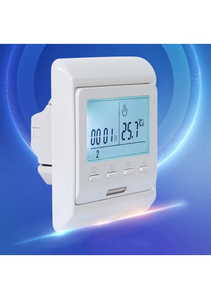 Ξ Ny Ue Zhang 2x 16A 230 V LCD Programlanabilir Sıcak Yerden Isıtma Oda Termostatı Termoregülatör Sıcaklık Kontrol Cihazı Manuel Mekanik (Yurt Dışından)