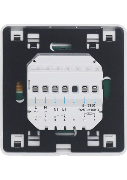 Ξ Ny Ue Zhang 2x 16A 230 V LCD Programlanabilir Sıcak Yerden Isıtma Oda Termostatı Termoregülatör Sıcaklık Kontrol Cihazı Manuel Mekanik (Yurt Dışından)