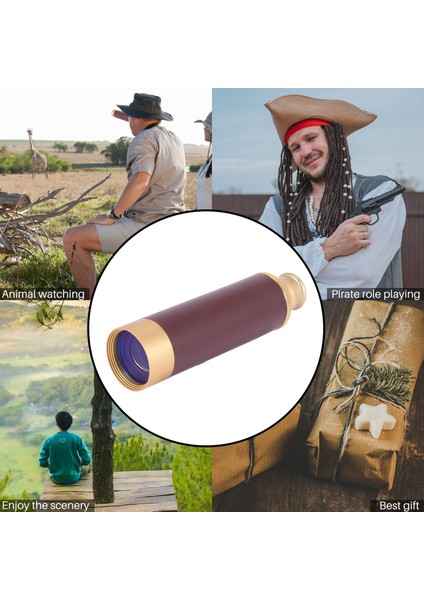 Ξ Ny Ue Zhang Cep Teleskopu Pirinç 25X30 Dürbün Monoküler Teleskop Altın Rengi El Teleskopu (Yurt Dışından) fiyatları