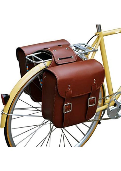 Ξ Ny Ue Zhang Retro Bisiklet Raf Çantası Deri Arka Raf Bisiklet Çantaları Retro Bisiklet Sele Raf Aksesuarları Için Sağlam Arka Seatpost, Siyah (Yurt Dışından)