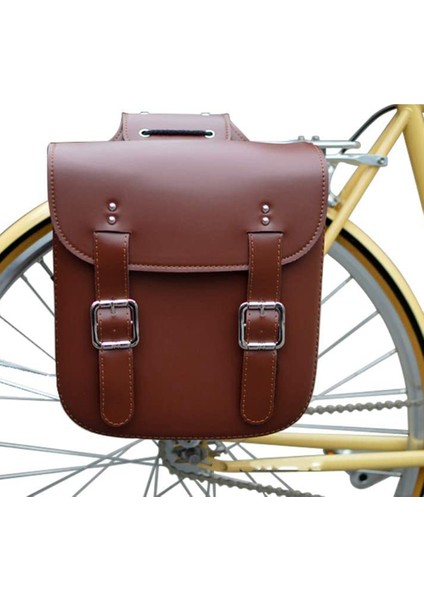 Ξ Ny Ue Zhang Retro Bisiklet Raf Çantası Deri Arka Raf Bisiklet Çantaları Retro Bisiklet Sele Raf Aksesuarları Için Sağlam Arka Seatpost, Siyah (Yurt Dışından)