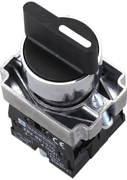 Ξ Ny Ue Zhang 6x 22MM Mandallama 2 No 3 Pozisyonlu Döner Seçici Seçim Anahtarı ZB2-BE101C Siyah (Yurt Dışından)