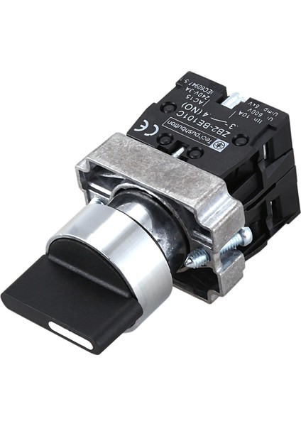 Ξ Ny Ue Zhang 6x 22MM Mandallama 2 No 3 Pozisyonlu Döner Seçici Seçim Anahtarı ZB2-BE101C Siyah (Yurt Dışından)