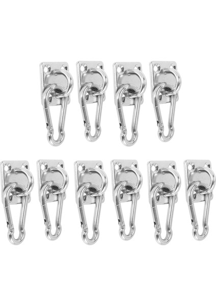 Ξ Ny Ue Zhang 10 Takım Asma Tavan Duvara Montaj U-Şekilli Kanca Paslanmaz Çelik Ağır Hizmet Çok Fonksiyonlu Hamak (Yurt Dışından)